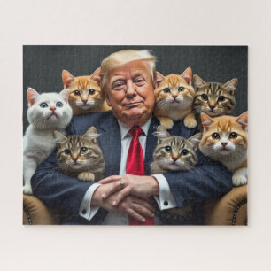 TRUMP AND CATS CAT JIGSAW PUZZLE