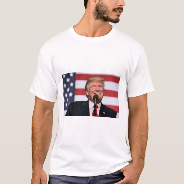 Trump and Flag T-Shirt (Front)