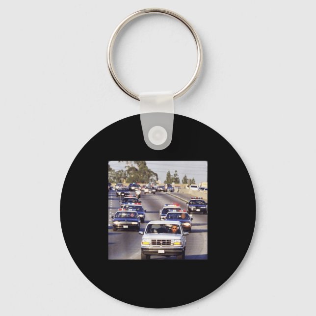 Trump And Jd Vance In Cop Cars Chasing Down Obama  Key Ring (Front)