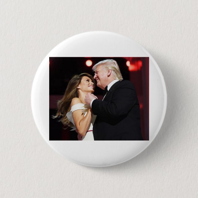 Trump-and-Melania 6 Cm Round Badge (Front)