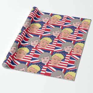 Trump and Theresa Wrapping Paper