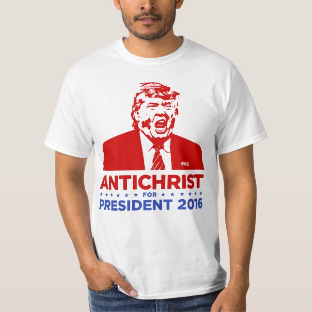 TRUMP ANTICHRIST for PRESIDENT 2016 Men's T-shirt (Front)