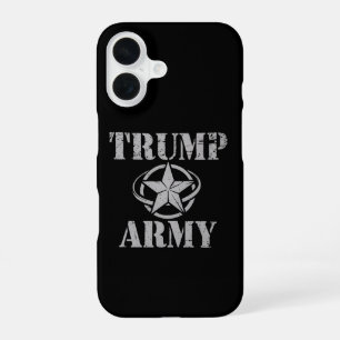 Trump Army 47th US President Vintage Retro iPhone 16 Case