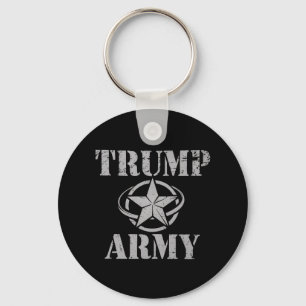 Trump Army 47th US President Vintage Retro Key Ring
