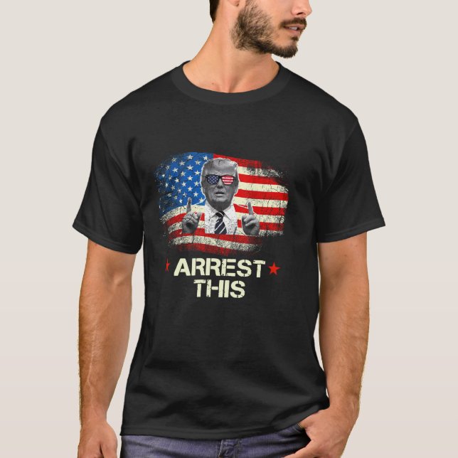 Trump Arrest This Funny Trump 2024 Convicted Felon T-Shirt (Front)