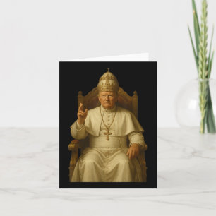 Trump As Vatican Church Pope Funny Pope Trump Card
