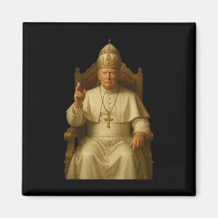 Trump As Vatican Church Pope Funny Pope Trump Magnet