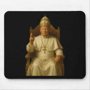 Trump As Vatican Church Pope Funny Pope Trump Mouse Mat
