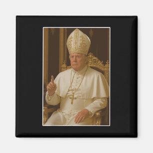 Trump As Vatican Church Pope Trump Funny Vatican C Magnet