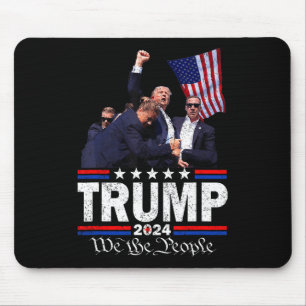 Trump Asination Bloody Ear Bleeding Butler Pa Trum Mouse Mat