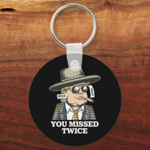 Trump Assassination Attempt Trump 2024 You Missed  Key Ring