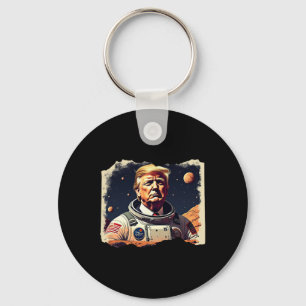 Trump Astronaut Occupy Mars Space Exploration Sola Key Ring