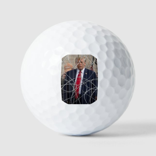 Trump at Border Golf Balls (Front)