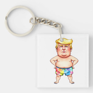 trump at the beach key ring
