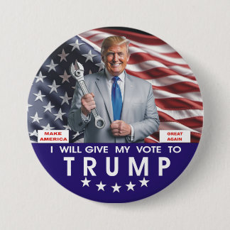 TRUMP BADGE BUTTON 
