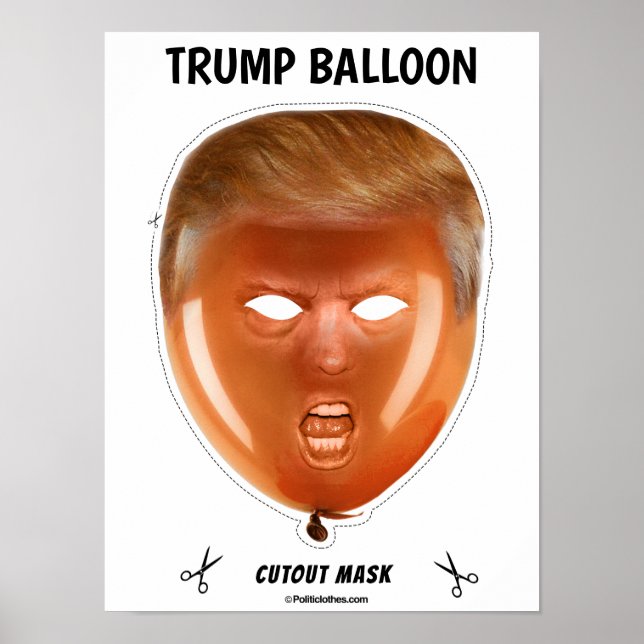 Trump Balloon Halloween Mask Poster (Front)