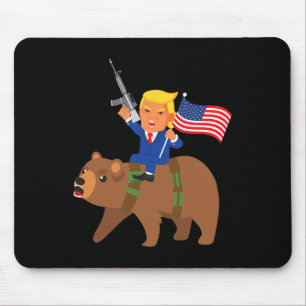 Trump Bear Gun Merica Election Donald Republican G Mouse Mat