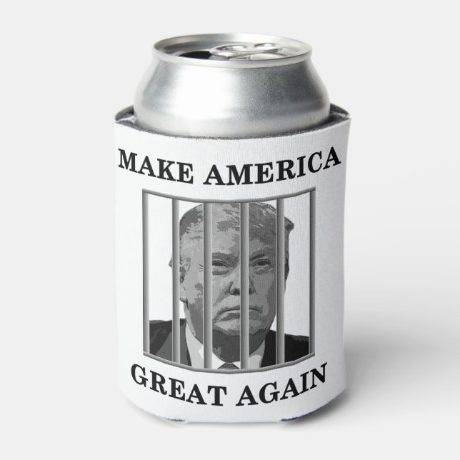Trump Behind Bars Can Cooler (Can Front)