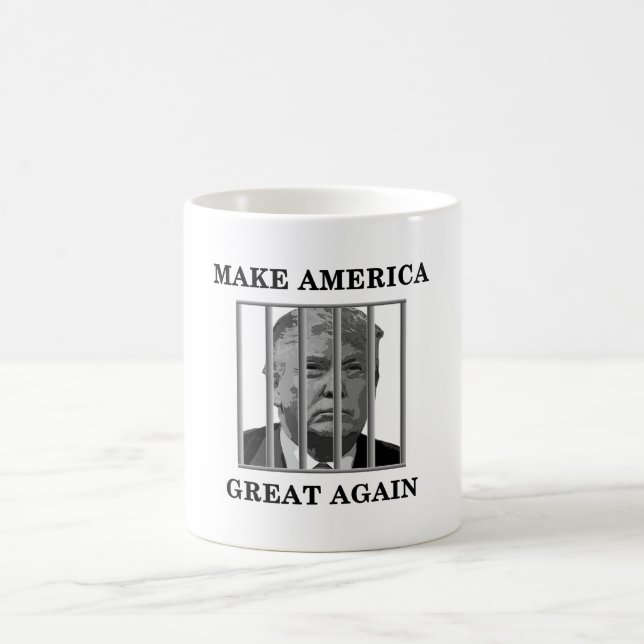 Trump Behind Bars Coffee Mug (Center)