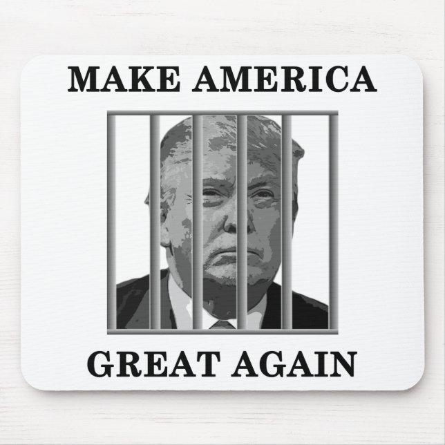 Trump Behind Bars Mouse Mat (Front)
