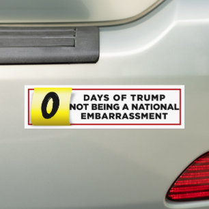 Trump Being A National Embarrassment Anti-Trump Bumper Sticker