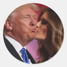 Trump being Kissed by Melainia