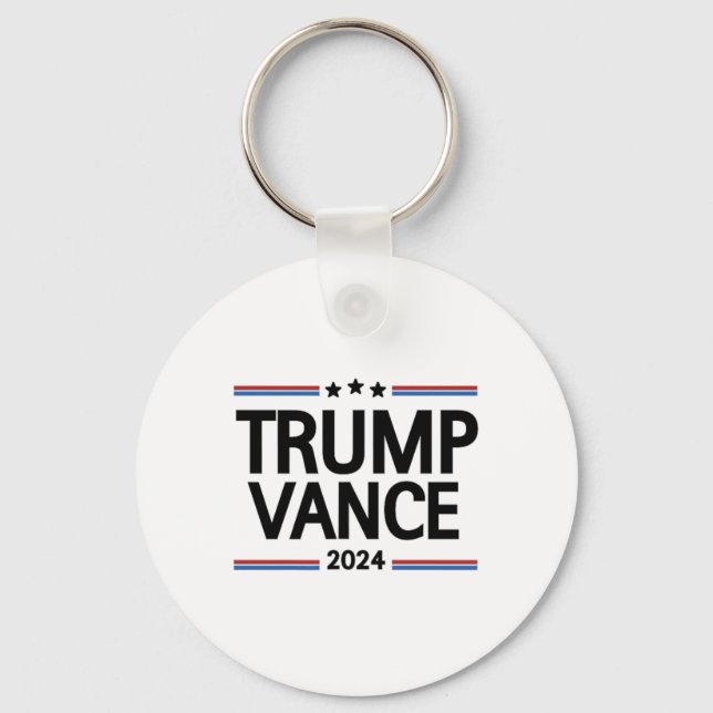 Trump Better Coverage Than 5g 2 Sided Funny Humour Key Ring (Front)