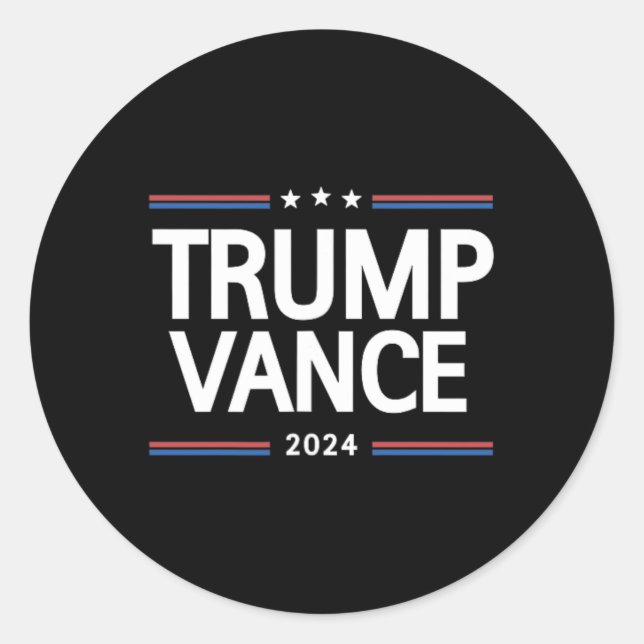 Trump Better Coverage Than 5g - 2 Sided Funny Poli Classic Round Sticker (Front)