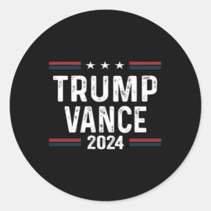 Trump Better Coverage Than 5g Can You Hear Us Now Classic Round Sticker
