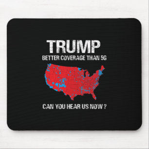 Trump Better Coverage Than 5g Funny Electoral Map Mouse Mat