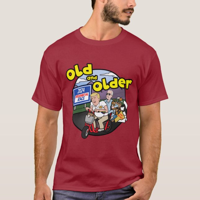 Trump & Biden Parody Color Cotton Tee (Front)