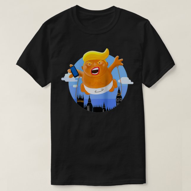Trump Big Graphic Inflatable Baby Blimp Balloon  T-Shirt (Design Front)