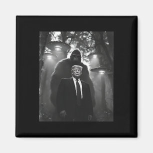 Trump Bigfoot Ufo Alien Encounter Uap Invasion Con Magnet