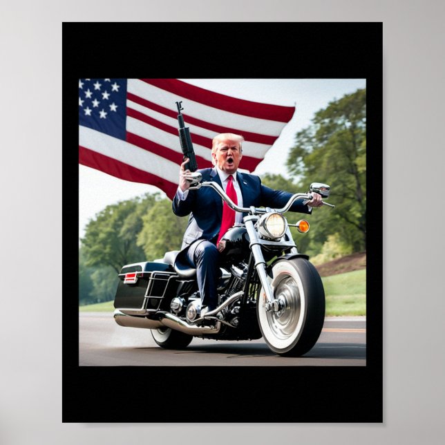 Trump Biker Bad  Poster (Front)