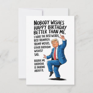 Trump Birthday Greeting Card