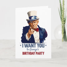 Trump - Birthday invitation / Custom Name