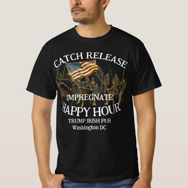 Trump Black Shirt Brown Mussolini Gestapo ICE CBP (Front)