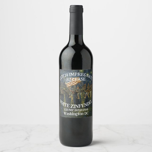 Trump Black Shirts Sturmabteilung Hess Goring WH Wine Label (Front)