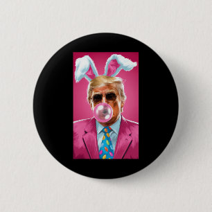 Trump Blowing Bubble Gum Political Republican East 6 Cm Round Badge