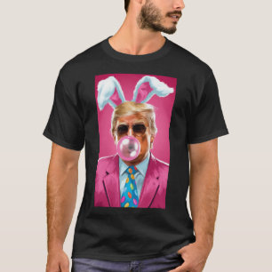Trump Blowing Bubble Gum Political Republican East T-Shirt