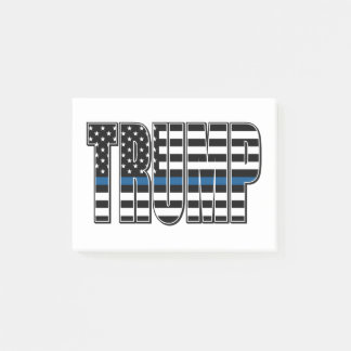 Trump-Blue-Line Police Flag Post-it Notes