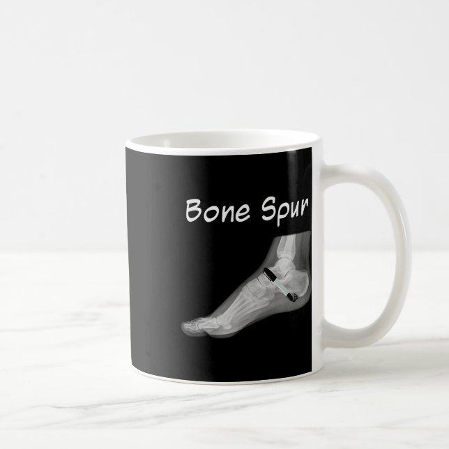 Trump Bone Spur Ink Pen Funny Anti Trump  Coffee Mug (Right)