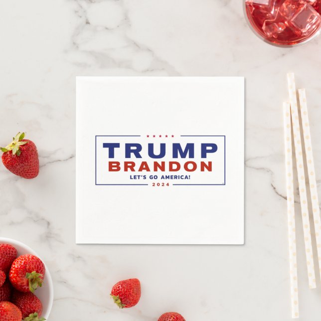 Trump Brandon 2024™ Election Paper Napkins (Insitu)