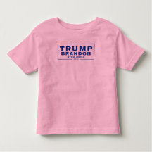 Trump Brandon 2024™ Election Toddler Pink T-Shirt