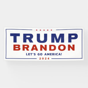 Trump Brandon 2024™ Election Vinyl Banner Official