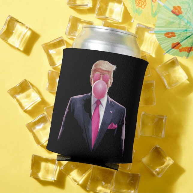 Trump Bubble Gum Can Cooler (In Situ Summer)