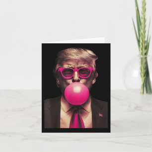 Trump Bubble Gum Funny  Card