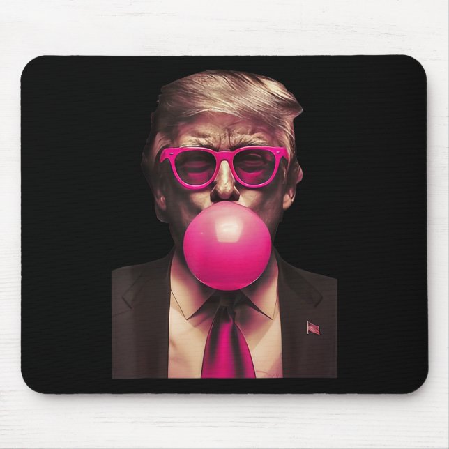 Trump Bubble Gum Funny  Mouse Mat (Front)