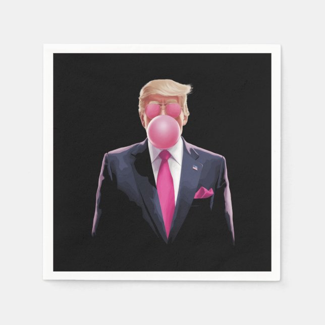 Trump Bubble Gum Napkin (Front)
