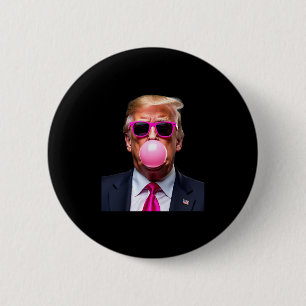 Trump Bubble Gum Pink 6 Cm Round Badge